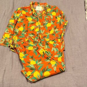 Printfresh Orange Lemon Print Pajamas